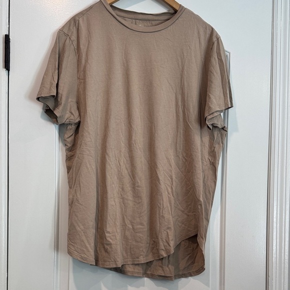 H&M COTTON LONG FIT COUPE LOUNGE T-SHIRT Size XL - Picture 1 of 5